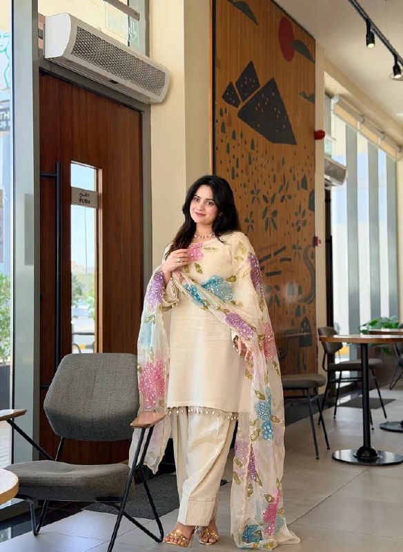 Luxe Alabaster Floral-Drape Couture